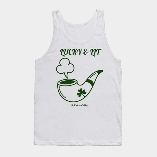 Lucky and lit st Patrick’s day Tank Top by YungBick